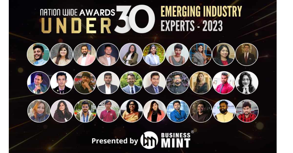 The 2023 recipients of the Business Mint Nationwide Awards for Under 30 Emerging Industry Experts